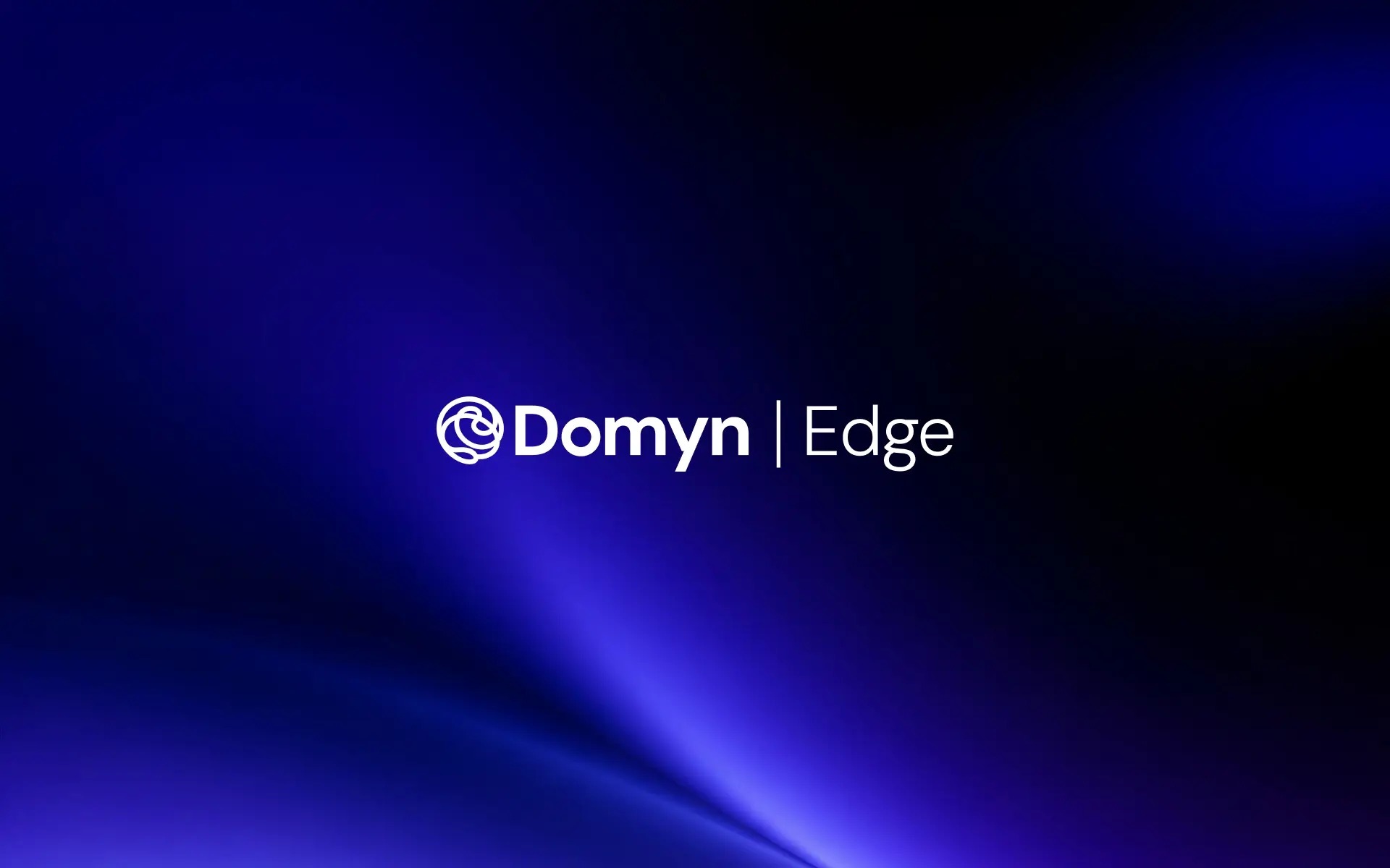 Domyn source artwork for the Edge staged release. Conceptual brand illustration, not a benchmark result or a photograph of deployed hardware.