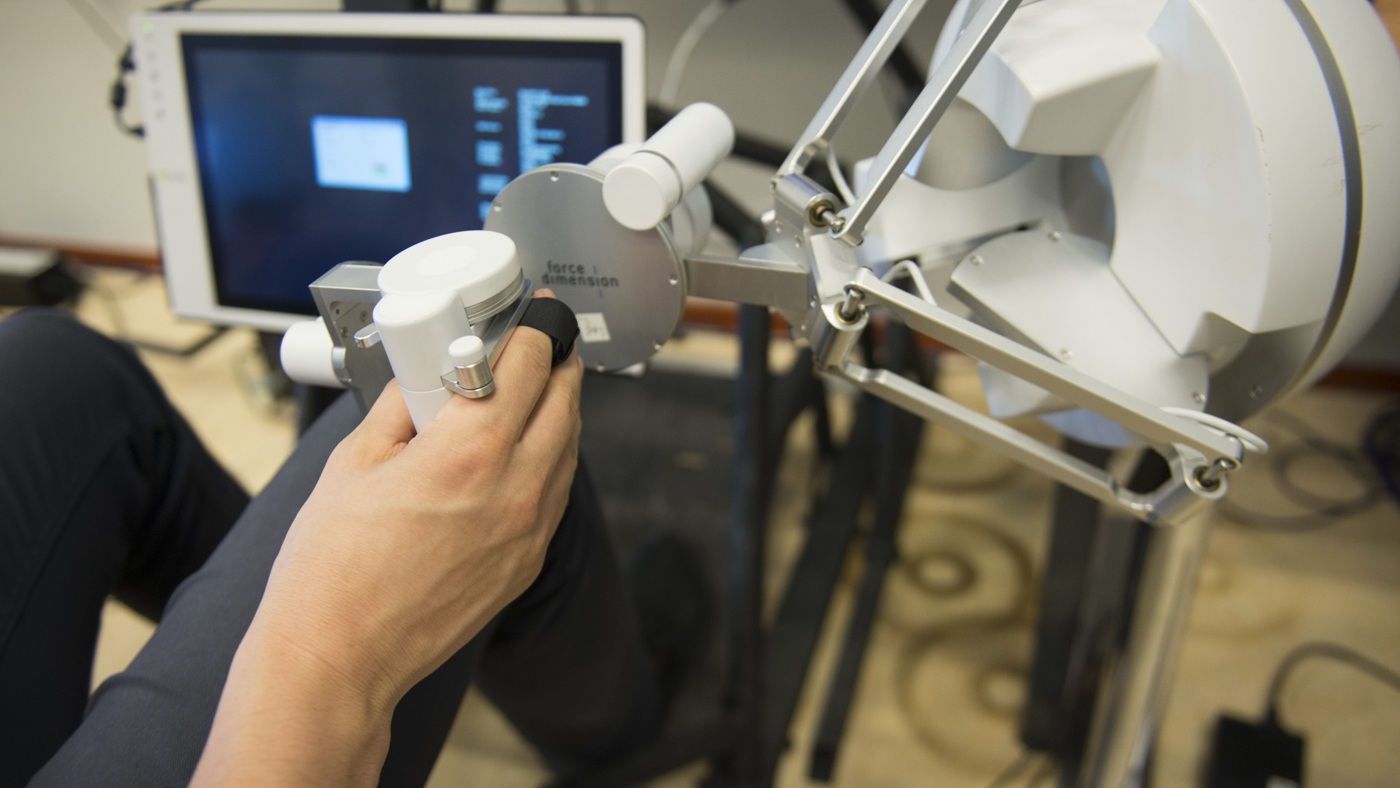 Robotic-arm control hardware photographed for ESA. Context for setup sensitivity; this is not a LIBERO-RIG test rig.