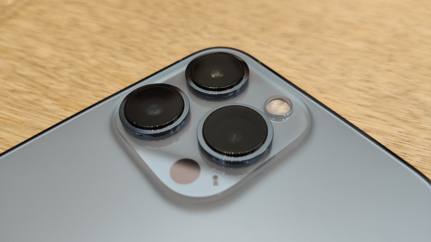 An iPhone camera module. Mobile-device context for structured tool calls, not a SchemaWeaver implementation.