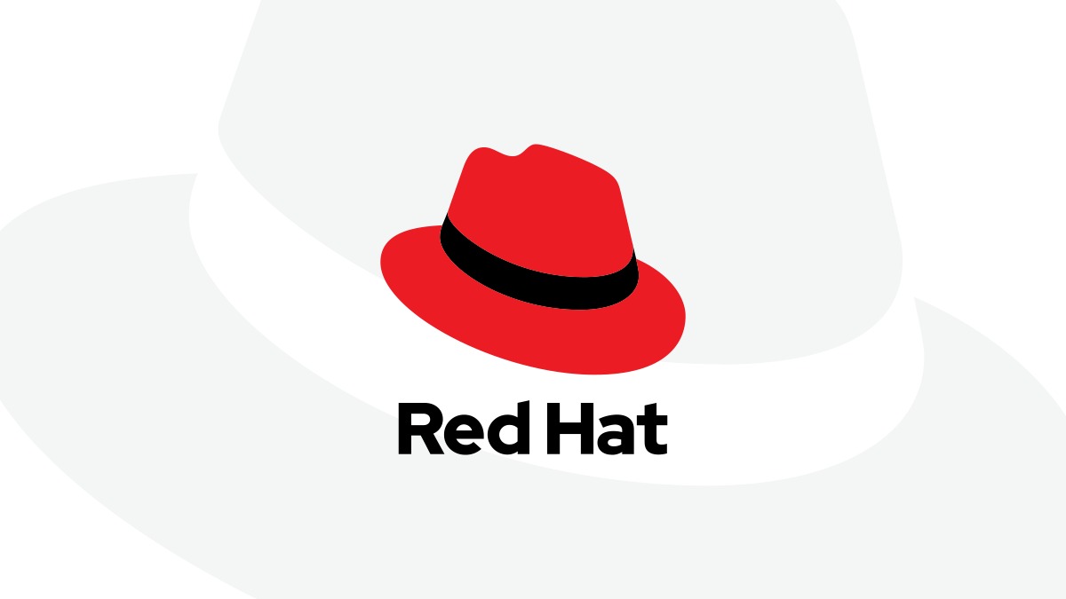 Red Hat official identity artwork. Identifies the organization; not a photograph or measurement of the released system.