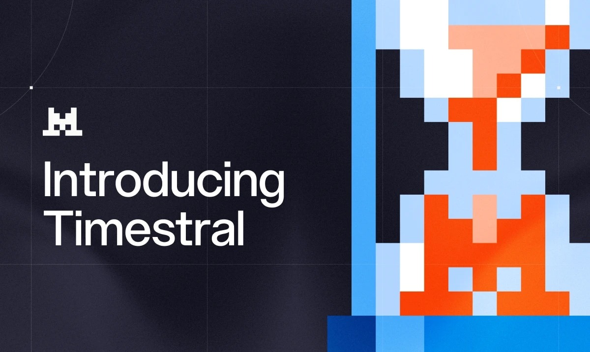 Mistral’s Timestral release artwork. Source-supplied illustration, not a measured forecast.