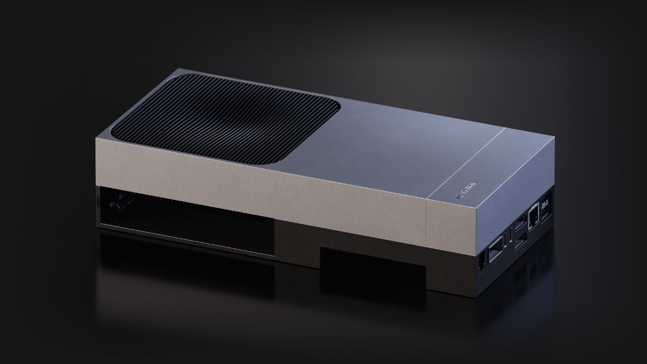 NVIDIA Jetson Thor developer kit. Representative hardware context for on-device AI; not a demonstration of this paper.